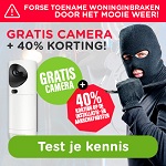 Gratis camera met bewegingsdetector