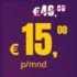 Youfone internet & TV voor €15 + gratis aansluiting + ESPN Compleet
