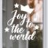Gratis raamsticker ‘Joy to the world’