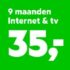 9 maanden KPN internet en tv voor €35